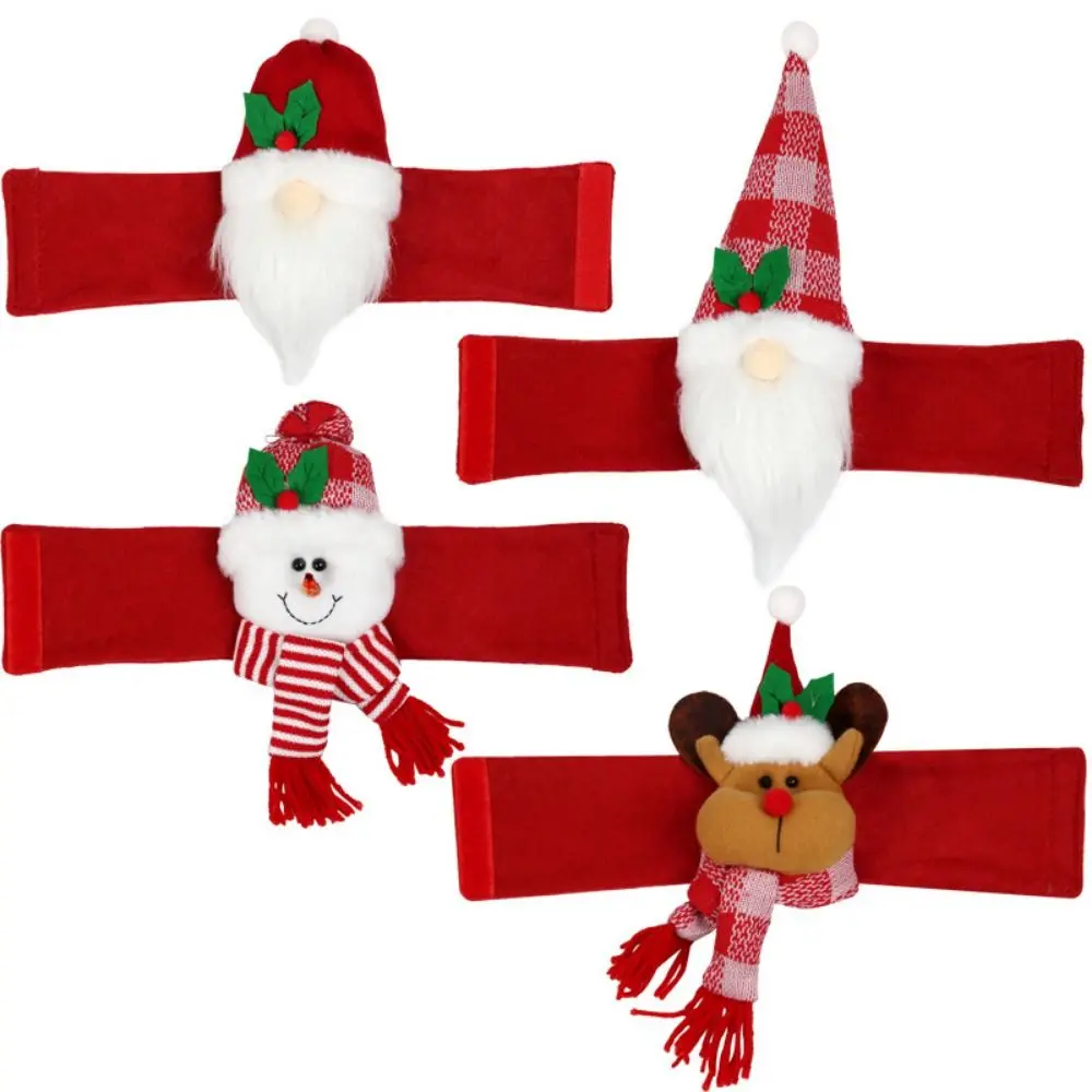 Snowman Santa Claus Curtain Tieback Kawaii Doll Christmas Curtain Ties Elk Classic Cartoon Curtain Buckle Festival Party