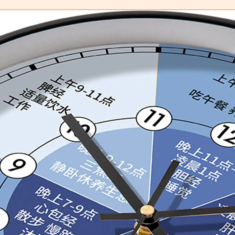 Large Dial Simple Health Wall Clock Modern Silent Electronic Clock Creative Quartz Watch Home