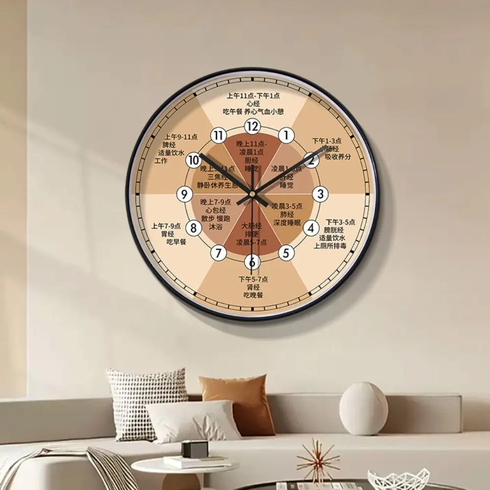 Large Dial Simple Health Wall Clock Modern Silent Electronic Clock Creative Quartz Watch Home