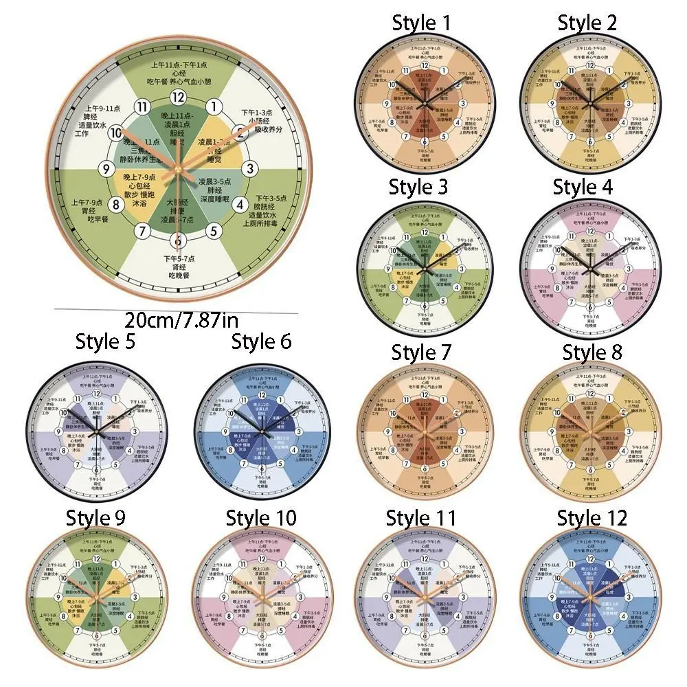 Large Dial Simple Health Wall Clock Modern Silent Electronic Clock Creative Quartz Watch Home