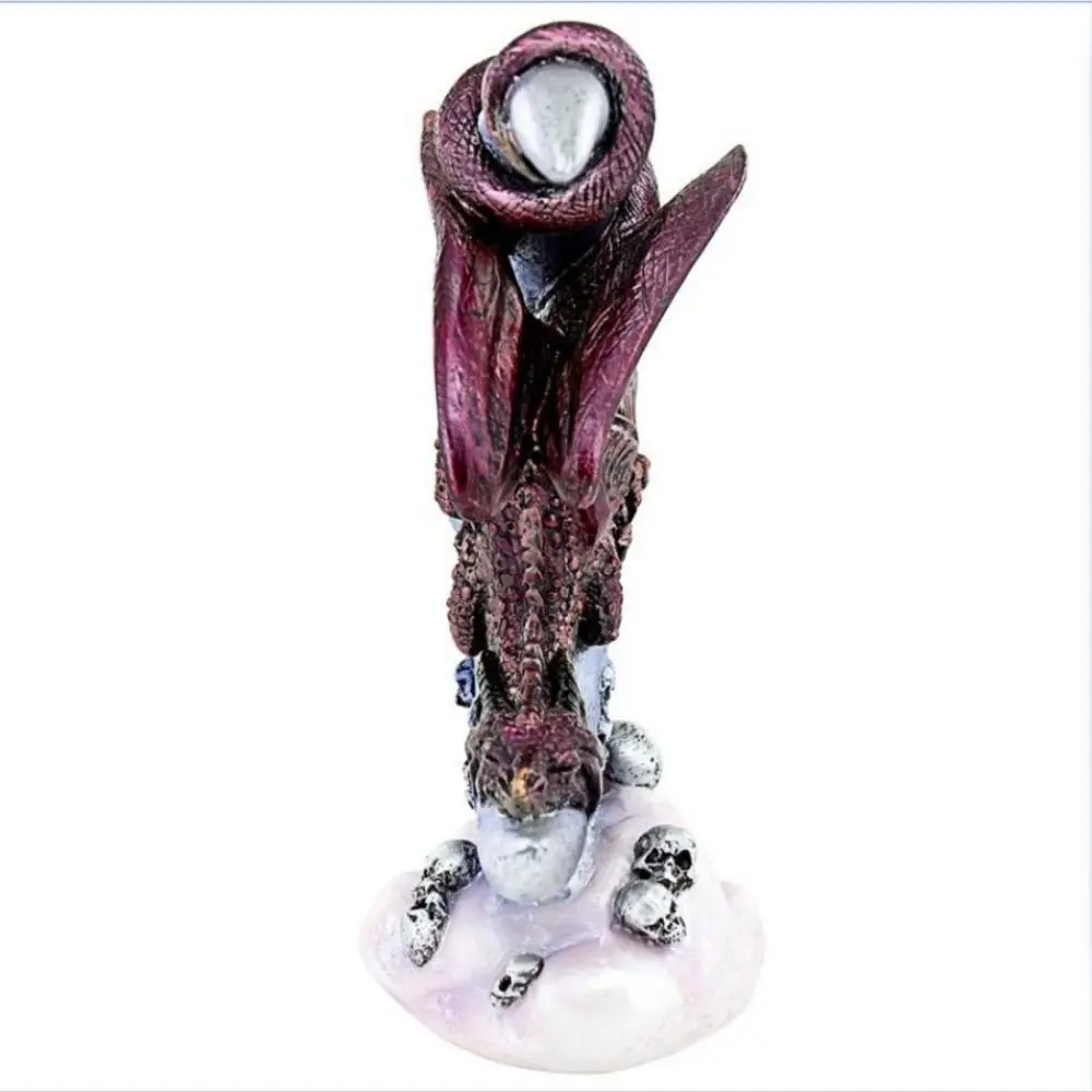 Moonlight Shaped Halloween Skeleton Moonlon Unique Resin Crafts Skeleton Moonlon Statue Sturdy Moonlon Dragon Ornaments Home