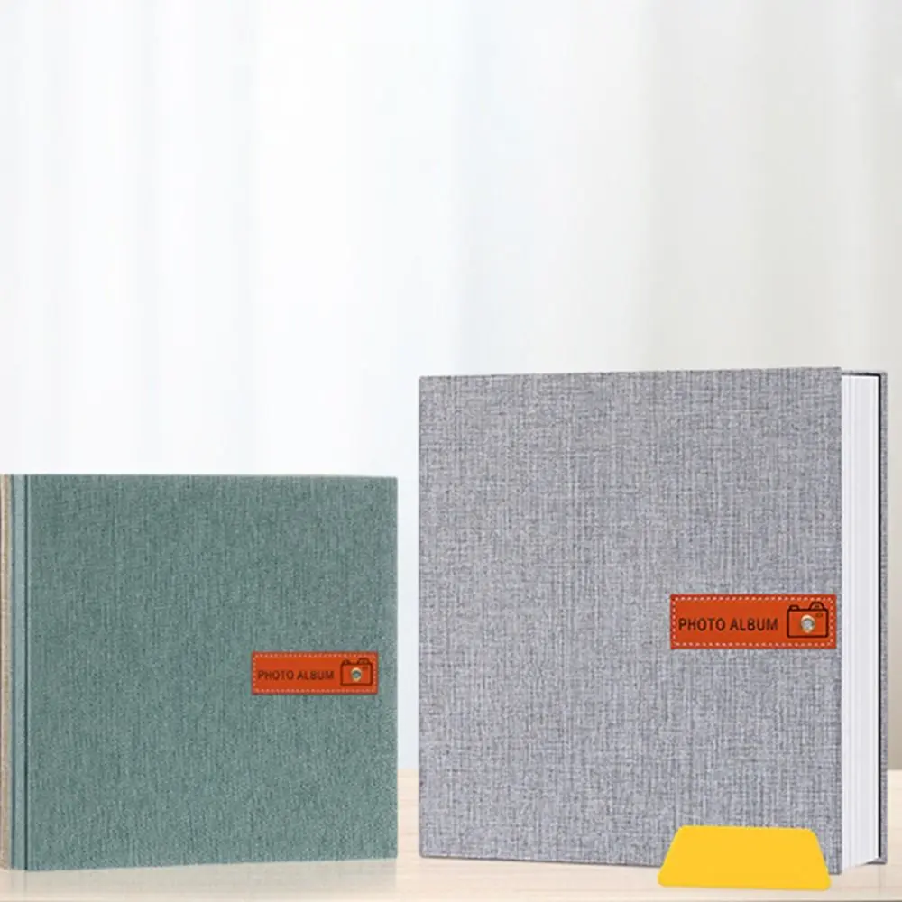 20 Sheets/40 Pages DIY Self Adhesive Photo Album 27x26cm Writable Film Covered DIY Photo Album High-capacity INS