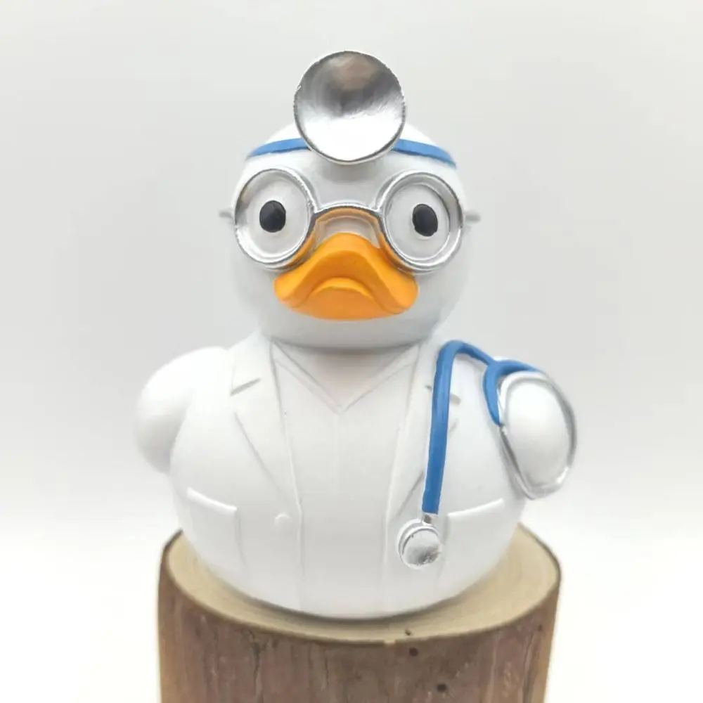 Crafts Resin Duck Statue Ornament Cartoon Creative Animal Sculpture Cute Waterproof Miniatures Figurine Office