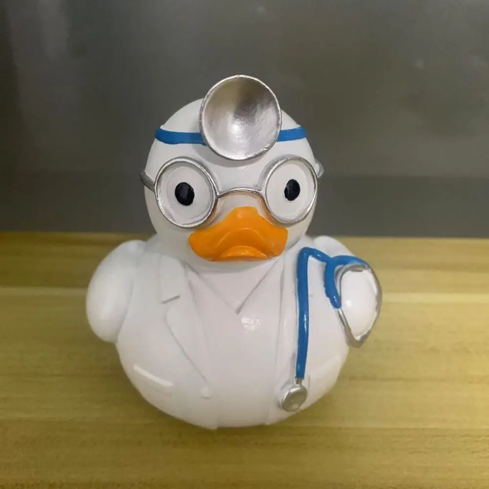 Crafts Resin Duck Statue Ornament Cartoon Creative Animal Sculpture Cute Waterproof Miniatures Figurine Office