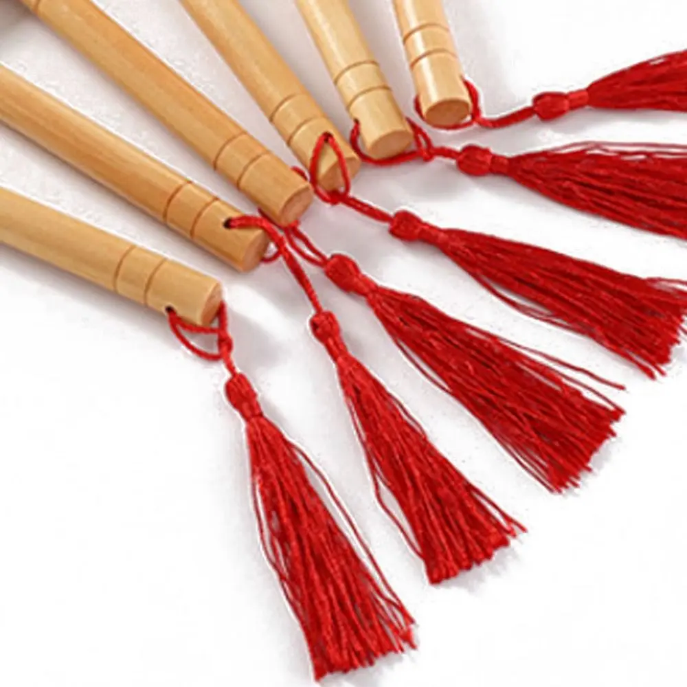 Classical Handheld Chinese Style Fan Floral Pattern with Tassels Pendant Tuan Fan Ancient Round Group Fan Home Decor