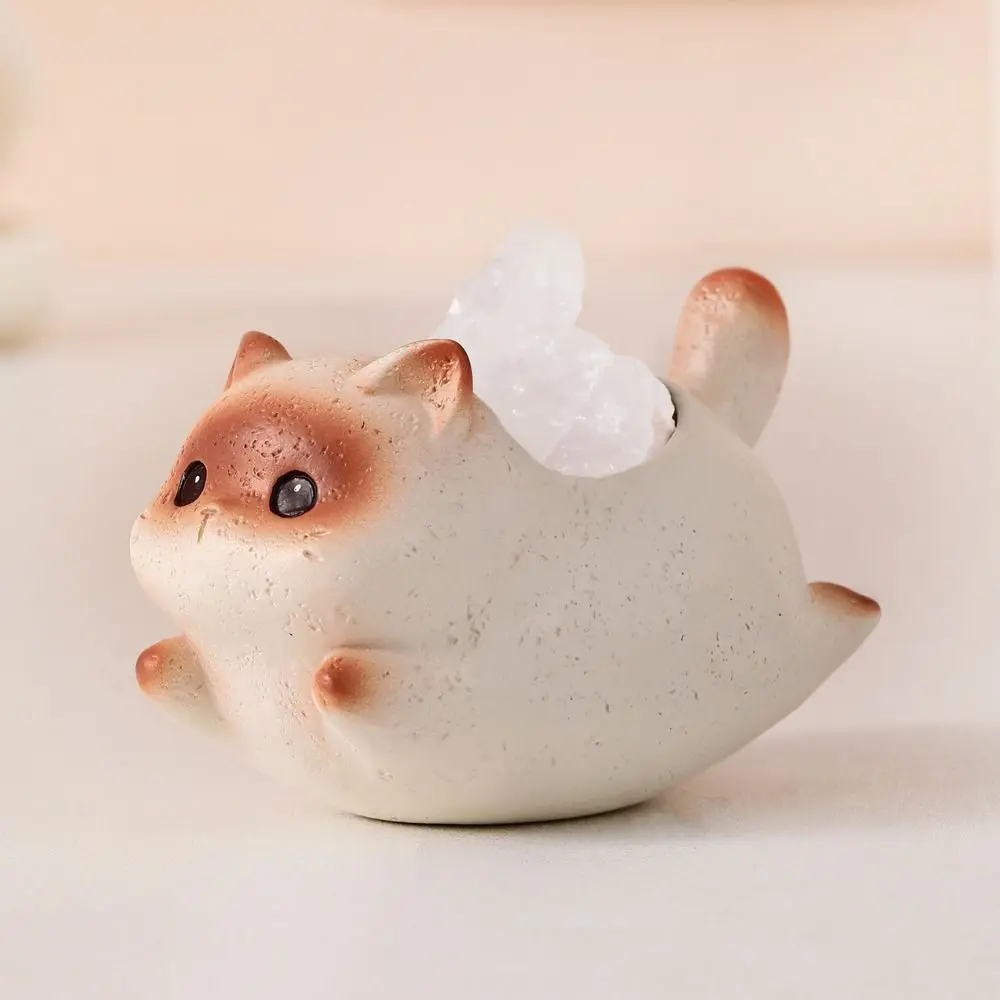 Home Decoration Resin Cat Swinging Ornament Creative Cute Cat Statue Exquisite Handicraft Animal Sculpture Car