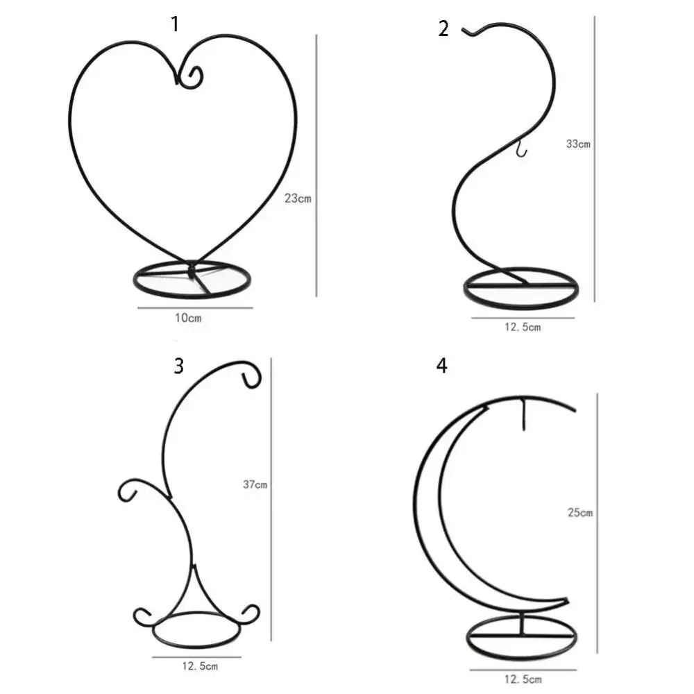 Double Hook Heart-shaped Flower Stand S-shaped Heart-shaped Iron Display Stand Simple Ecological Bottle Stand Plant