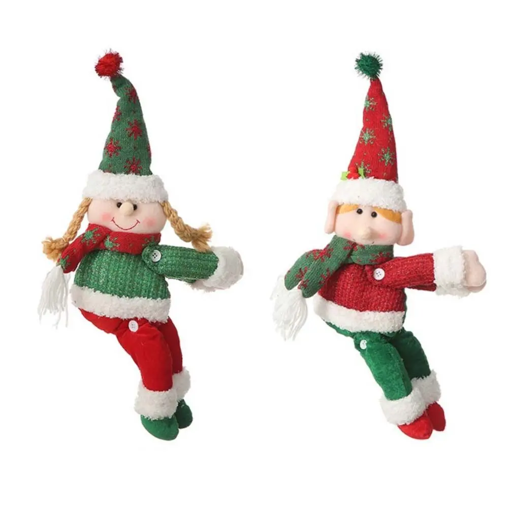 Cute Christmas Curtain Tieback Elves Doll Christmas Curtain Ties Festival Decoration Cartoon Curtain Buckle Festival Party