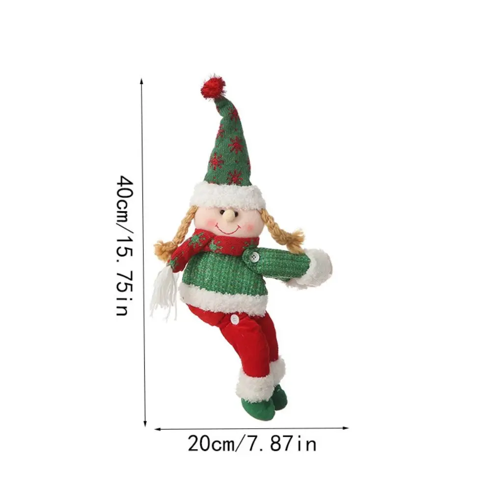 Cute Christmas Curtain Tieback Elves Doll Christmas Curtain Ties Festival Decoration Cartoon Curtain Buckle Festival Party