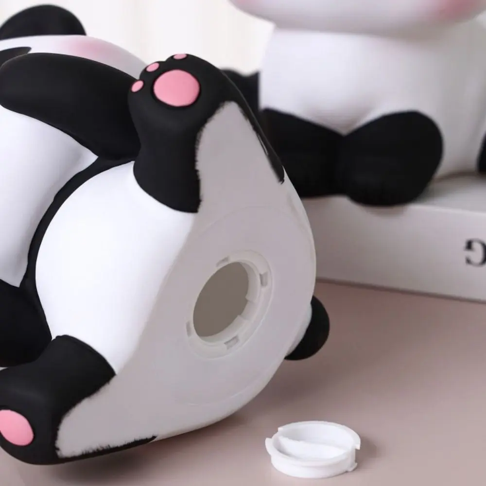 Large Capacity Cute Design Panda Piggy Bank Unbreakable Anti-fall Sitting Panda Saving Box Cartoon Animals Ornaments Children's