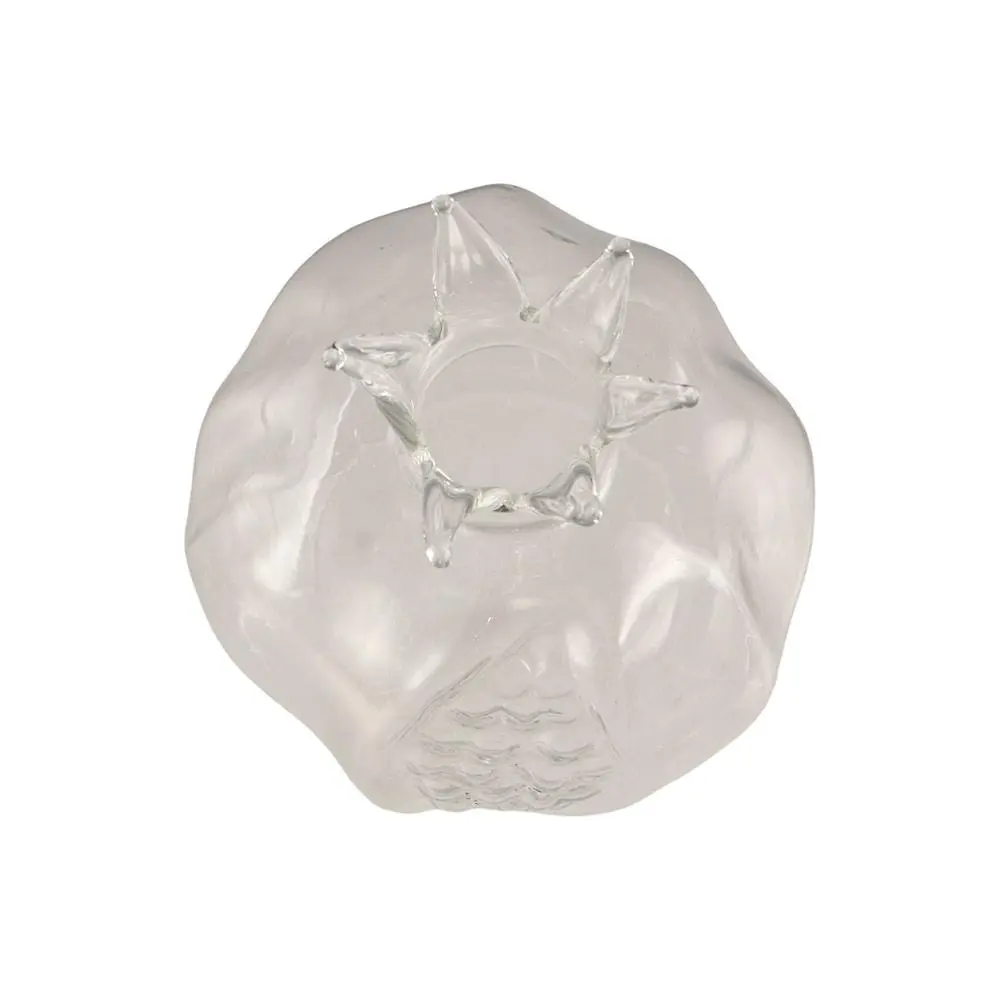 Creative Red Pomegranate Glass Vase Pomegranate Transparent Hydroponic Flower Vase Hammer Pattern Handmade Fruit Vase Desktop