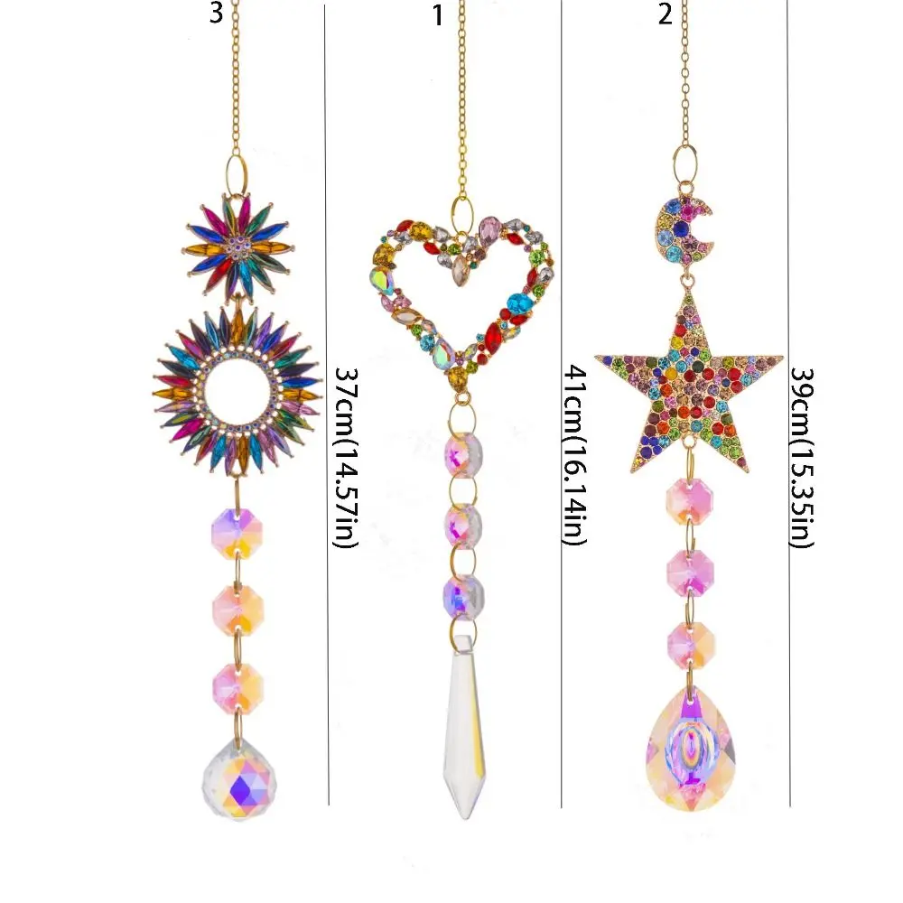 Colorful Shiny Gardening Sun Catcher DIY Cute Hanging Catcher Ornaments Dreamy Crystal Wind Chime Outdoor