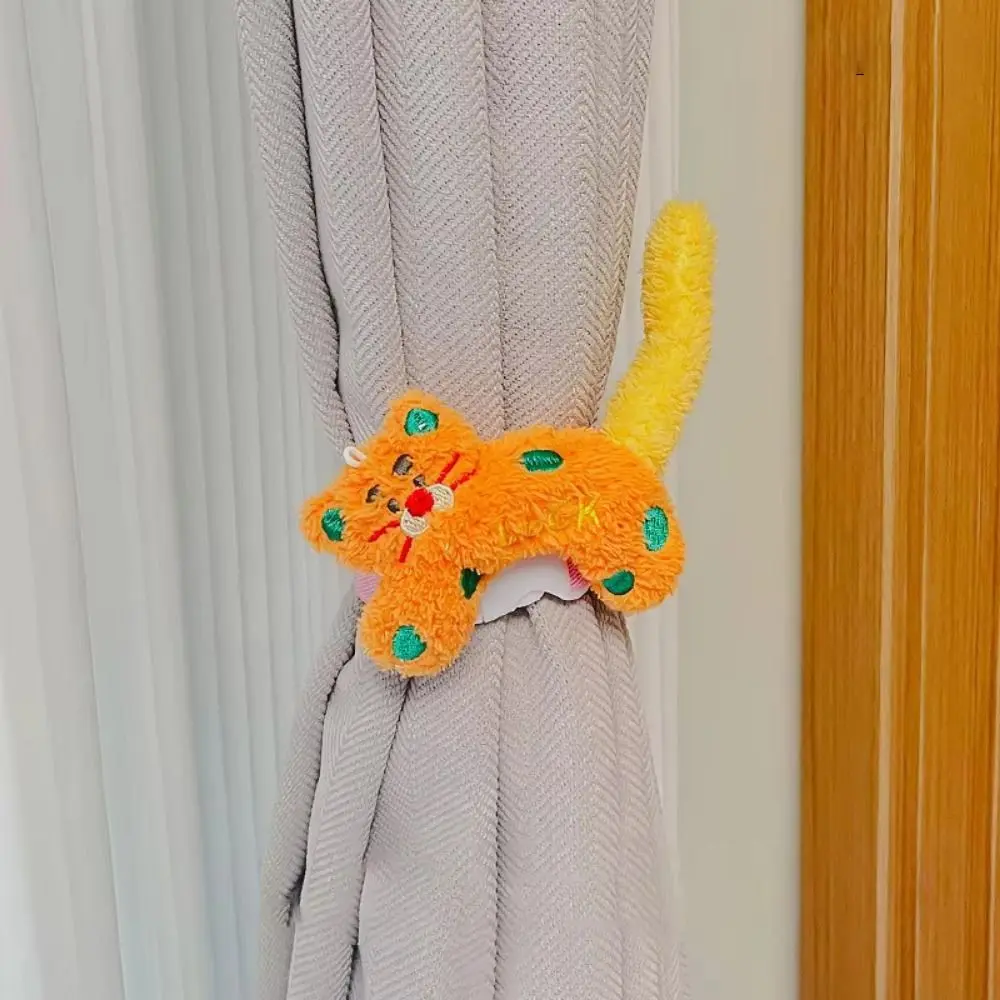 2Pcs Fashion Cute Cartoon Curtain Straps Handmade Delicate Curtain Buckle Decorative Curtain Holdback Ornament Children's Room