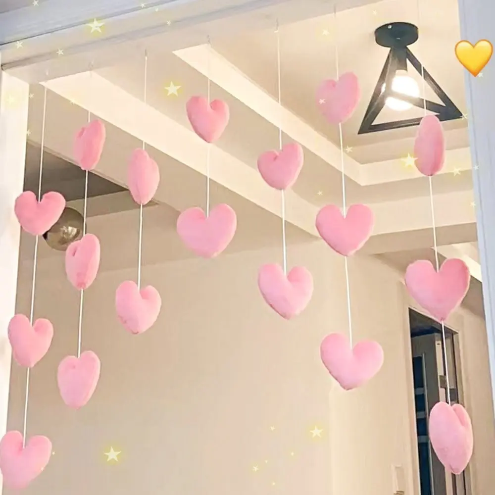Gift Girls Room Decor Curtain Partition High Beauty Door Curtain Ornaments Love Hearts Pendant Home Decor Door Hanging Curtain