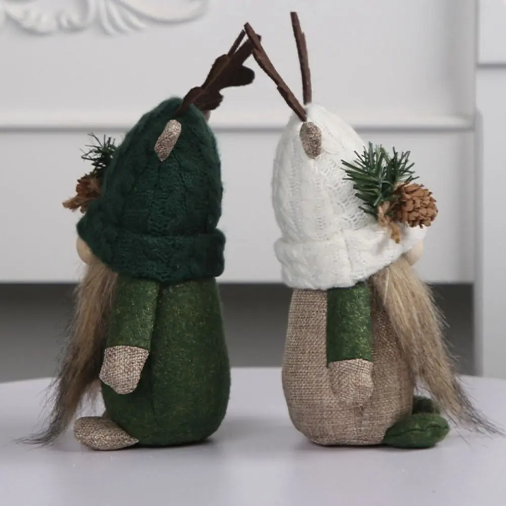 Creative Cute Forest Faceless Doll Polyester Cartoon Christmas Dwarf Doll Handmade Reusable Xmas Tree Pendant Friends