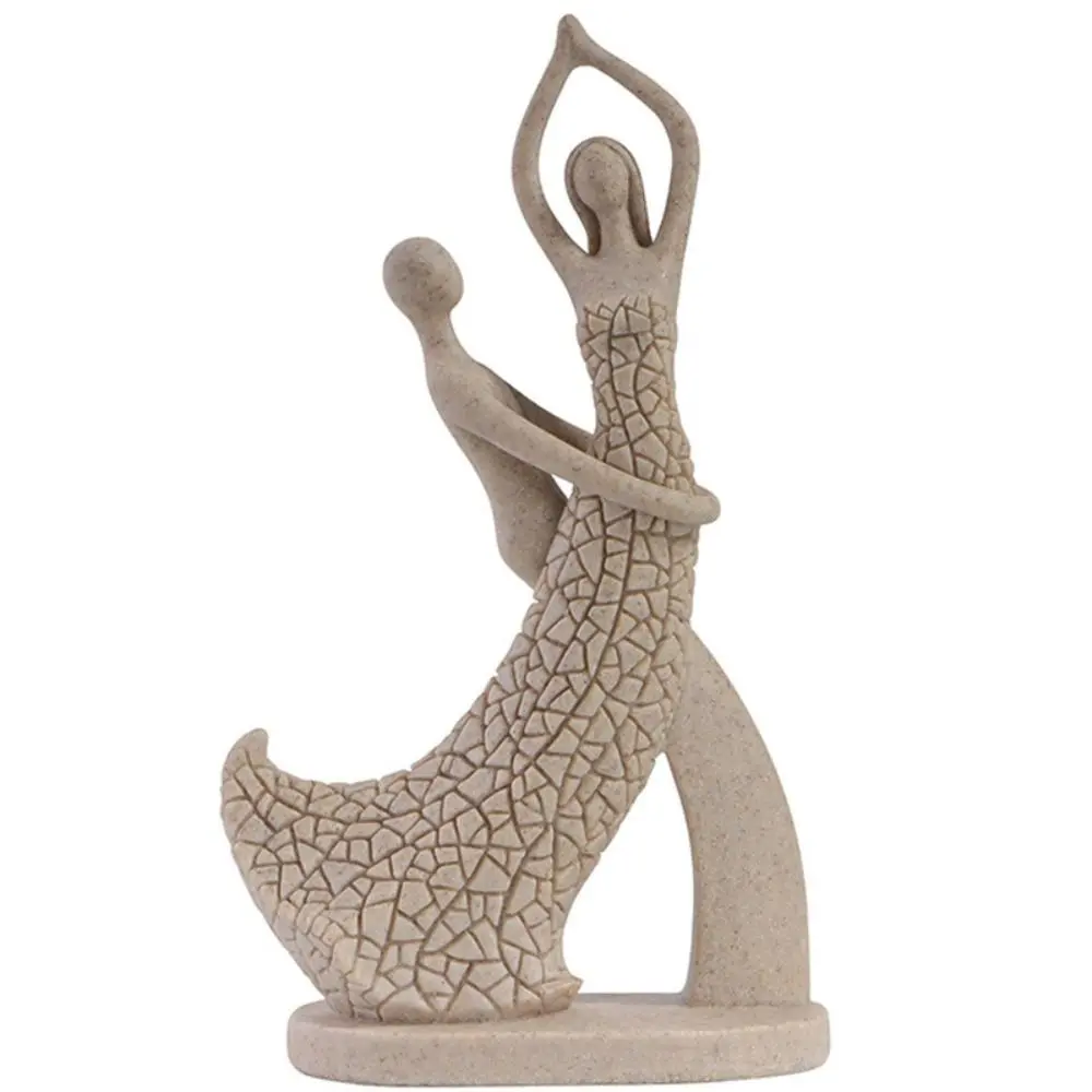 Kawaii Hugging Couple Abstract Statue Mini Exquisite Resin Couple Figurine Handmade Creative European Lovers Sculpture Home