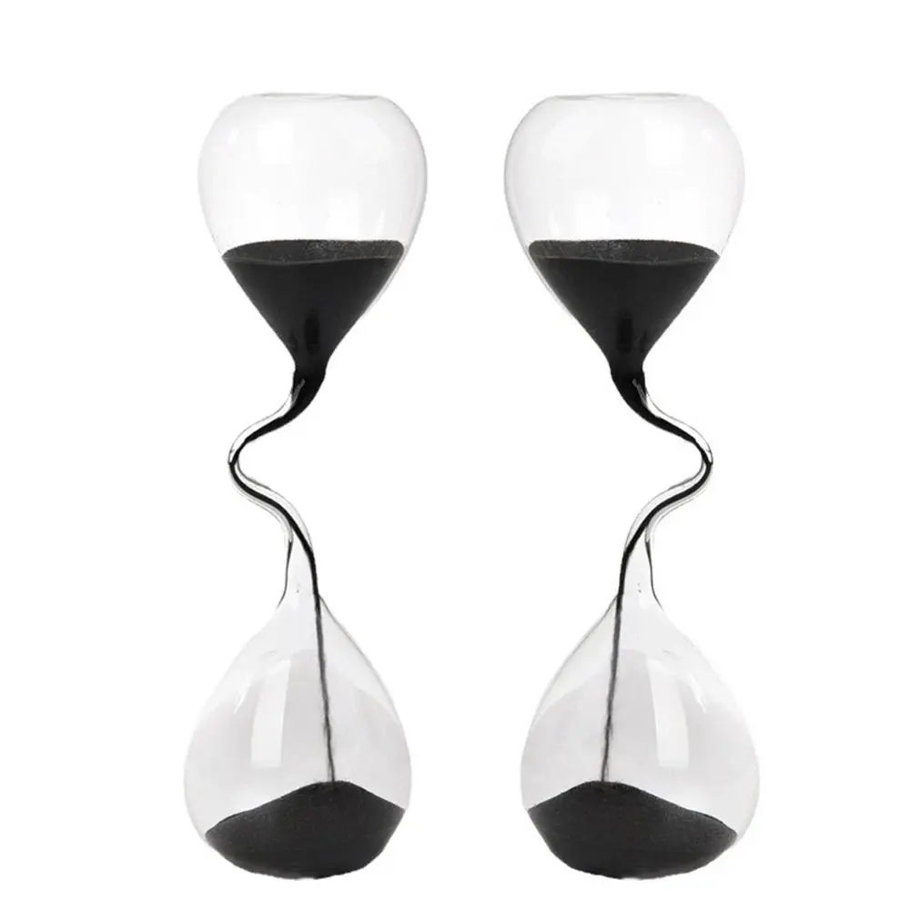 Super Beautiful Curve Design Hourglass Glass Craft Creative Sand Clock Transparent No Timing Sandglass Gift