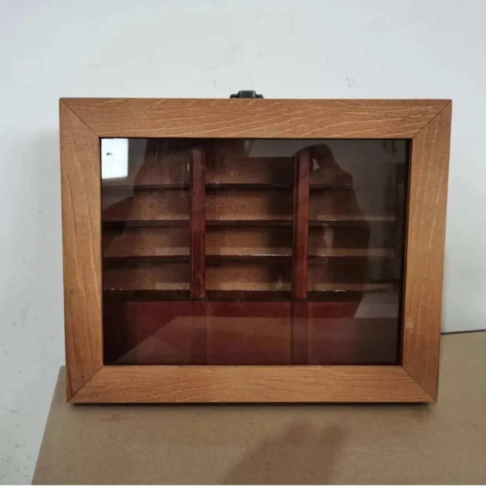 Reduce pressure Anti-Anxiety Bookshelf Shake Away Your Anxiety Miniature Anxiety Bookshelf Ornament with 200Pcs Books Wooden