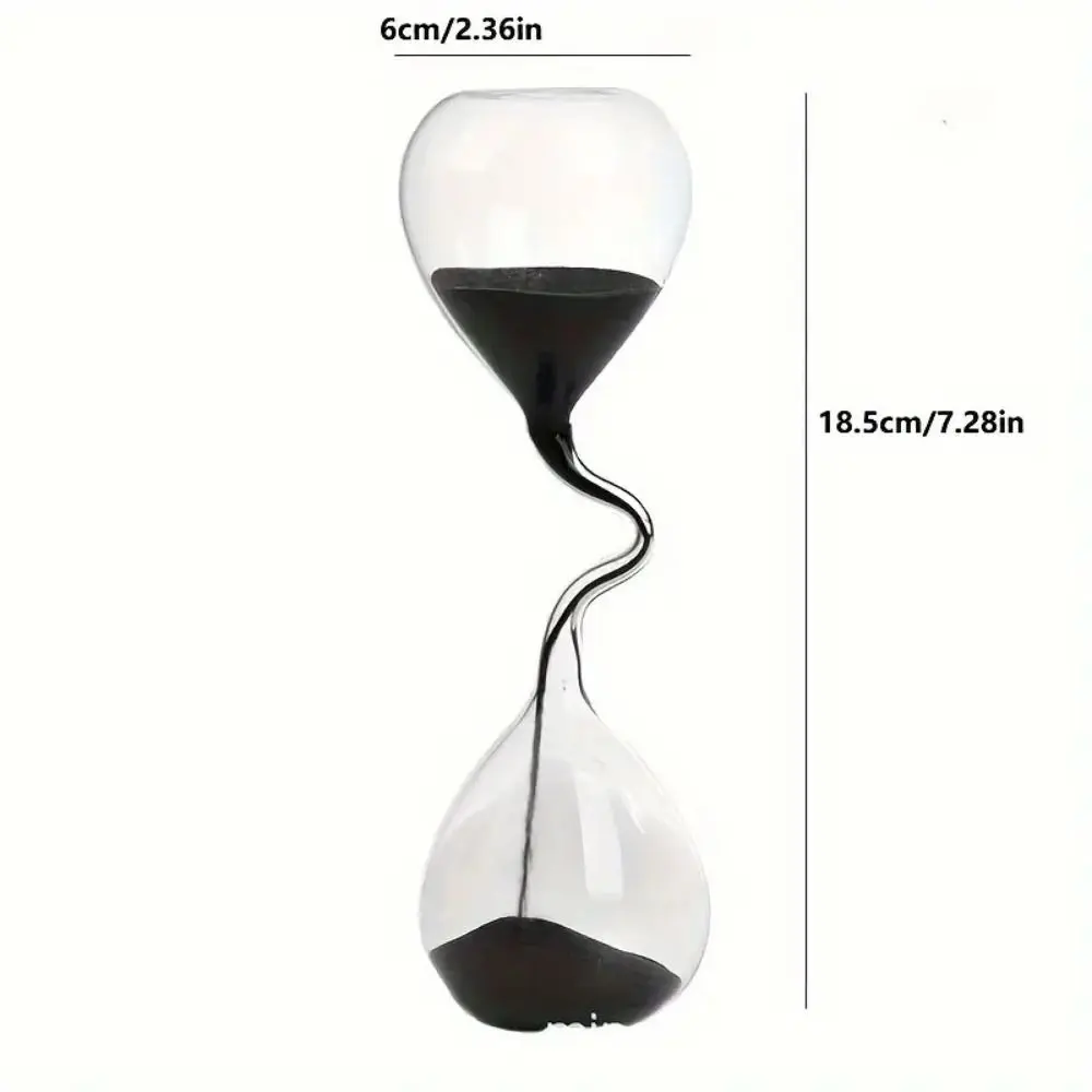 Super Beautiful Curve Design Hourglass Glass Craft Creative Sand Clock Transparent No Timing Sandglass Gift