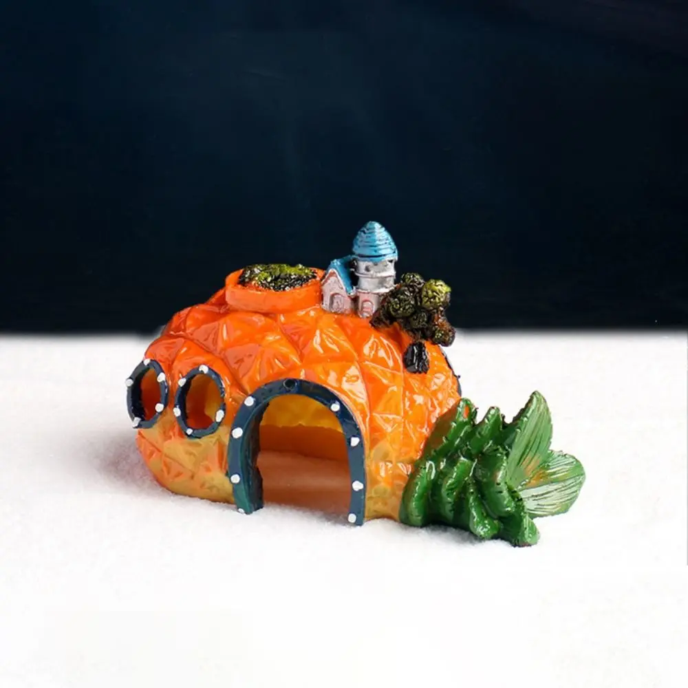 Aquarium Accessories Decorative Mushroom Conch House PVC Mini Fish Shrimp Hiding Shelter Simulation Conch Ornaments Aquarium