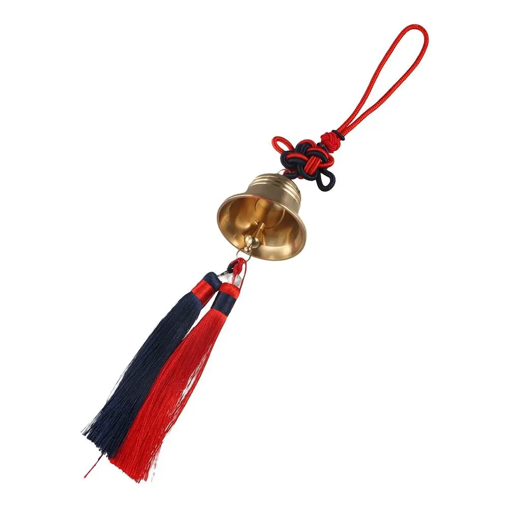 Vintage Chinese Knotting Wind Bell Copper Bell Festive Brass Bell Pendant Metal Crafts Lucky Round Bells Gifts Garden Decor