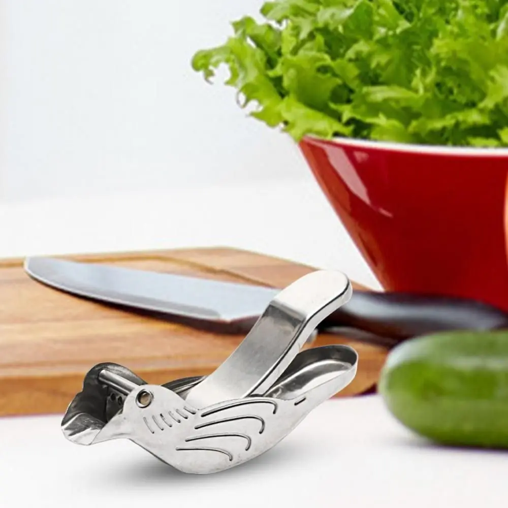 Hand Pressed Bird Shape Lemon Clip Manual Round 304 Stainless Steel Fruit Juicer Metal Orange Squeezer Pomegranate