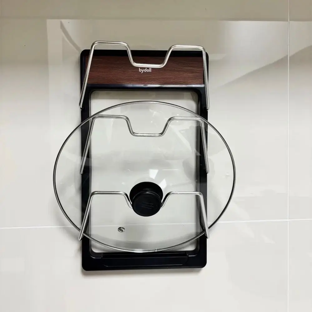 Suction Cup Kitchen Organizer Rack 3 Layers Non-slip Bathroom Shoe Rack Household Space-saving Pot Lid Holder Bathroom Storage