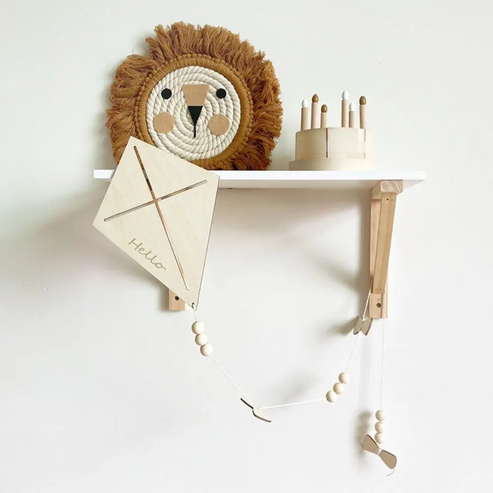 Wall Decoration Baby Gifts Children's Room Kite Wall Sticker Nursery Ornaments Kite Wall Ornaments Wood Hanging Pendant
