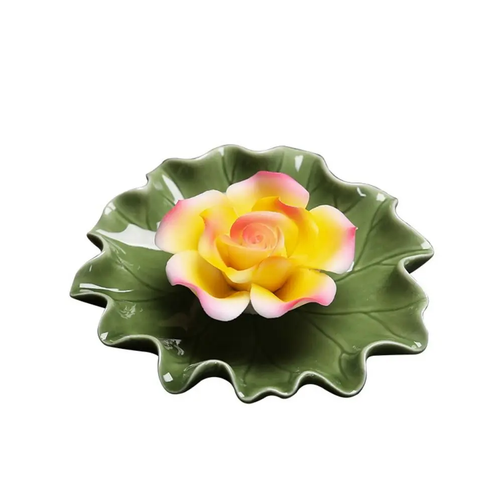 Handicraft Ceramic Incense Insert Holder Heat-resistant Anti-slip Flower Sticks Incense Tray Flower Statue Durable