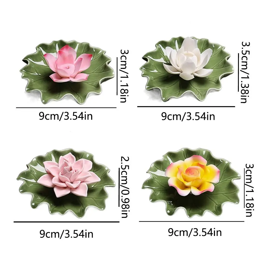 Handicraft Ceramic Incense Insert Holder Heat-resistant Anti-slip Flower Sticks Incense Tray Flower Statue Durable