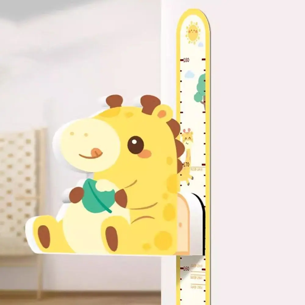 3D Children's Magnetic Sticker 65-180cm Magnetic Adsorpt Baby Height Wall Stickers with Removable Ruler Cartoon
