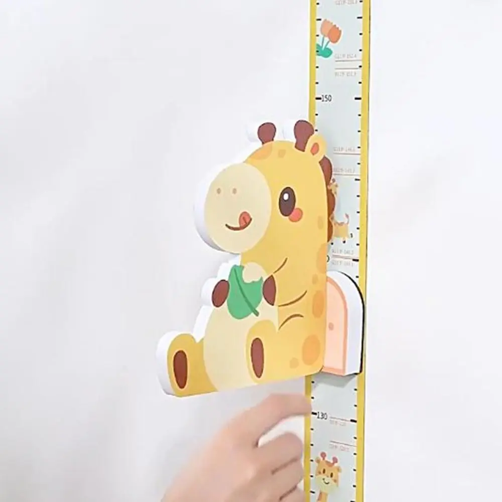 3D Children's Magnetic Sticker 65-180cm Magnetic Adsorpt Baby Height Wall Stickers with Removable Ruler Cartoon