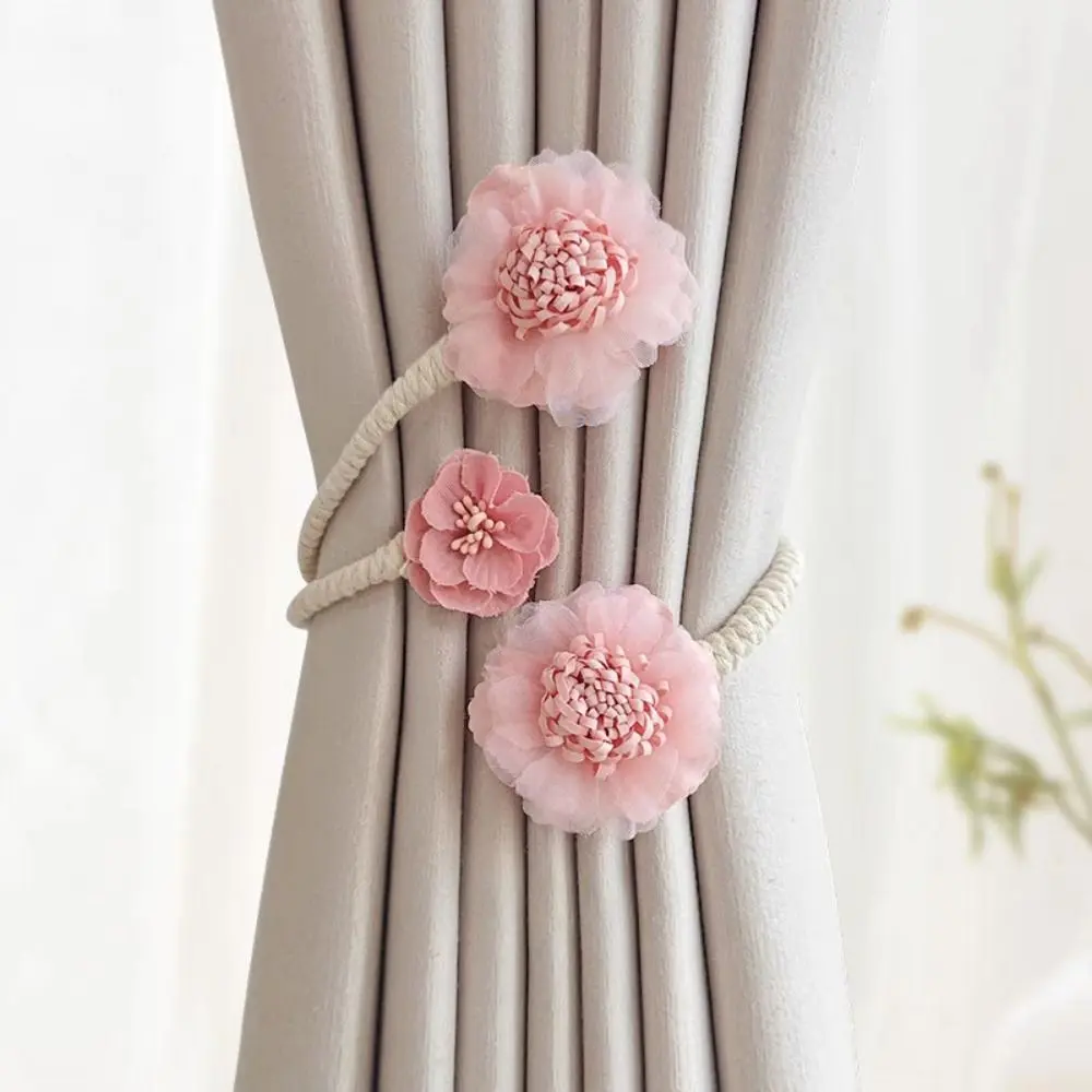 High-end Decorative Flower Curtain Tie Punch-free Unique Curtain Tieback Easy to Install Curtain Straps Curtain Decor