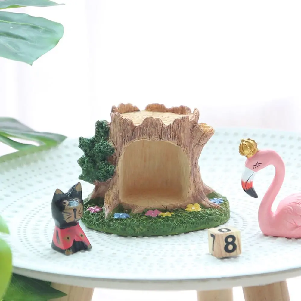 Kawaii Tree Hole Ornament Cartoon Exquisite Micro-landscape Ornament Creative Handmade Tree Hole sculpture Office