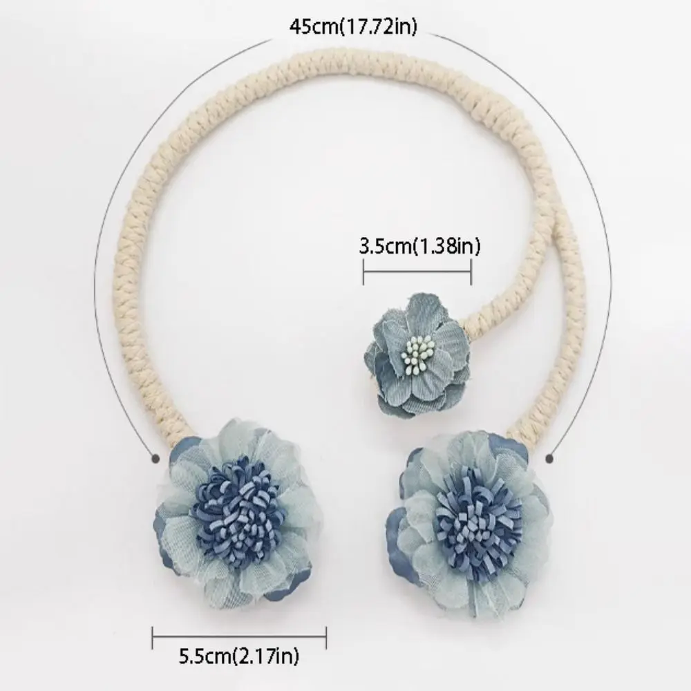 High-end Decorative Flower Curtain Tie Punch-free Unique Curtain Tieback Easy to Install Curtain Straps Curtain Decor