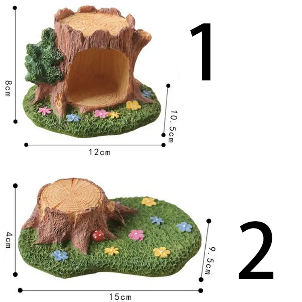 Kawaii Tree Hole Ornament Cartoon Exquisite Micro-landscape Ornament Creative Handmade Tree Hole sculpture Office