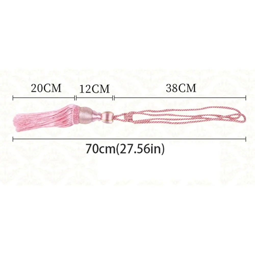 No Installation Curtain Tassels Tieback Punch-free Multicolor Tassel Curtain Ties Gold Wire Hanging Ball Polyester Yarn