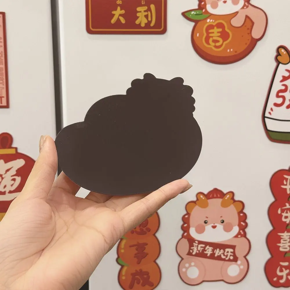 11/12Pcs Thickened Snake Year Fridge Stickers Soft Magnetic Resin New Year Magnetic Stickers Cartoon Festive Magnetic Sticker