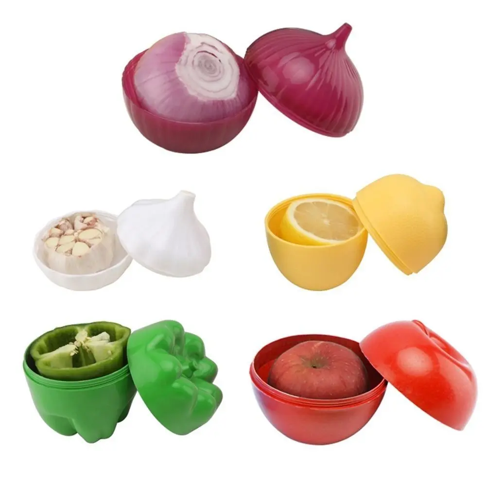 Creative Plastic Garlic Keeper White Fresh-Keeping Garlic Saver Container Sealed Reusable Food Organizer Box Garlic