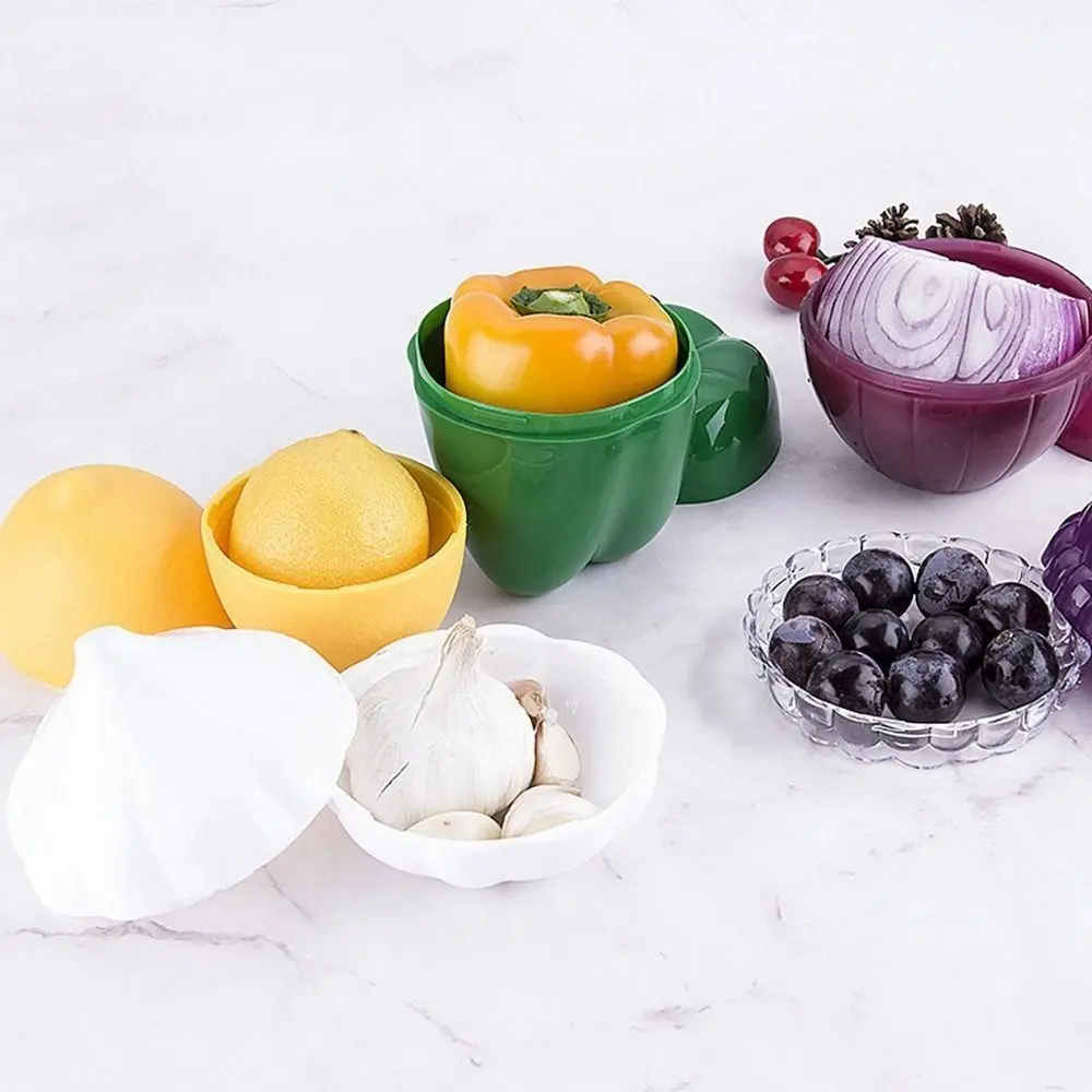 Creative Plastic Garlic Keeper White Fresh-Keeping Garlic Saver Container Sealed Reusable Food Organizer Box Garlic