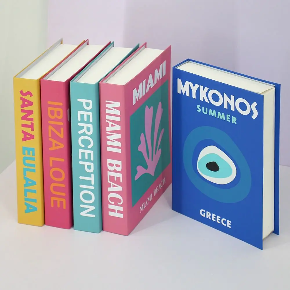 Style Decorate Coffee Tables Photography Magazine Thickened Simulation Book Fake Books Prop Books Model Book Storage Box