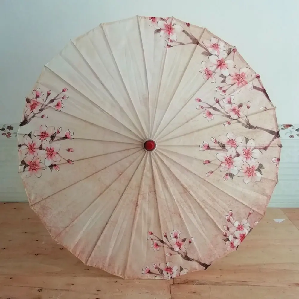 Handmade Silk Cloth Women Umbrella Rain Proof Decorative Chinese Oil Paper Umbrella Waterproof Ancient Dance Umbrella