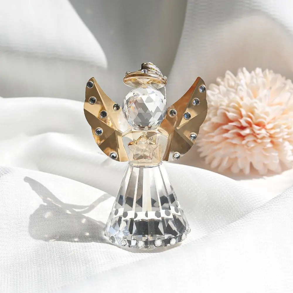 Crafts Guardian Angel Figurine Collecible Creative Table Ornament Mini Paperweight Figurines Collectibles Desktop