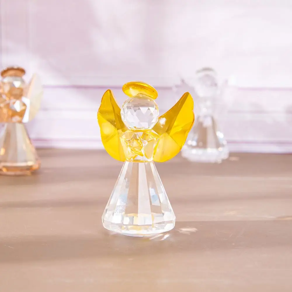 Crafts Guardian Angel Figurine Collecible Creative Table Ornament Mini Paperweight Figurines Collectibles Desktop