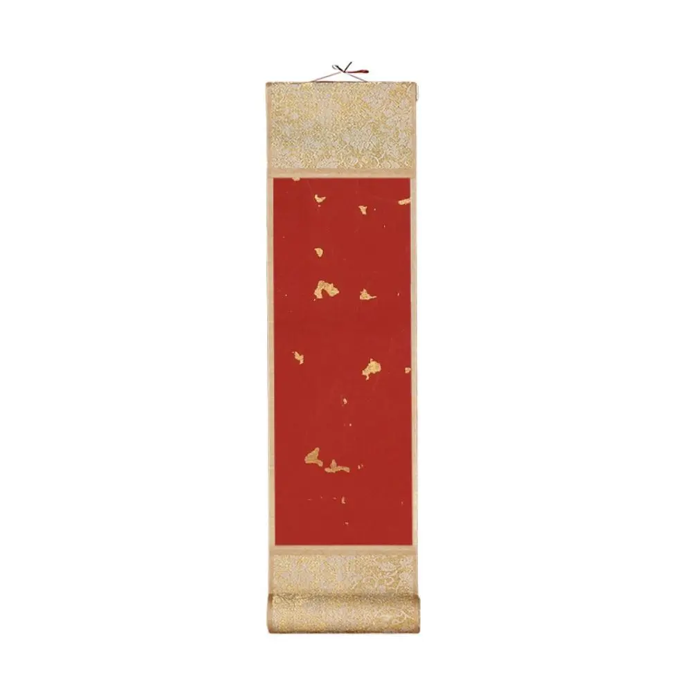 Painting Drawing Paper Gilded Rice Paper Scroll Self-made Gifts Chinese Style Mini Batik Trumpet Scroll Hand-rolled Handcrafts