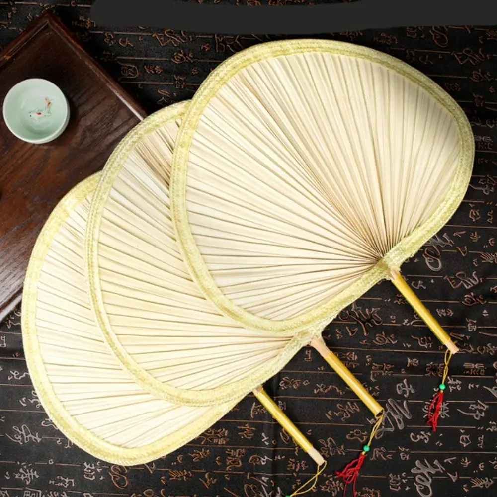 Natural Handmade Hand-woven Summer Bamboo Woven Chinese Style Straw Fan Palm-Leaf Fan Hand Fan Home Decoration