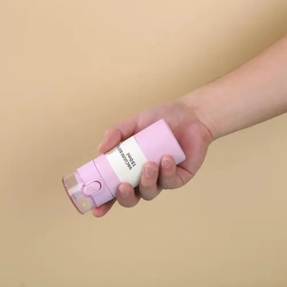 Stainless Steel Mini Thermos Cup 150/250ml One-button Opening Pocket Insulated Cup with Straw Leak-proof Thermal Mug