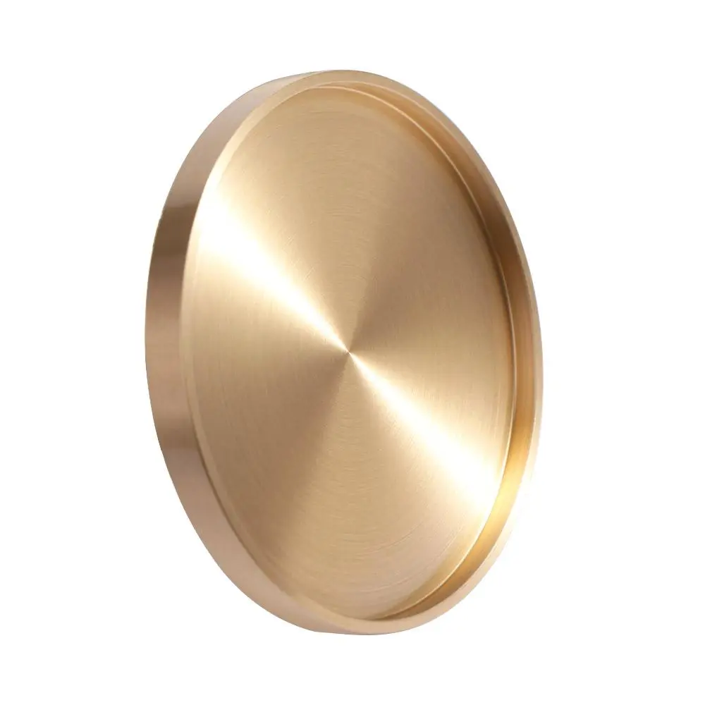 Tables Centerpieces Decorations Round Brass Coaster Metal Heat Resistant Cup Mats Home Decor Cup Tray Drinking Bar