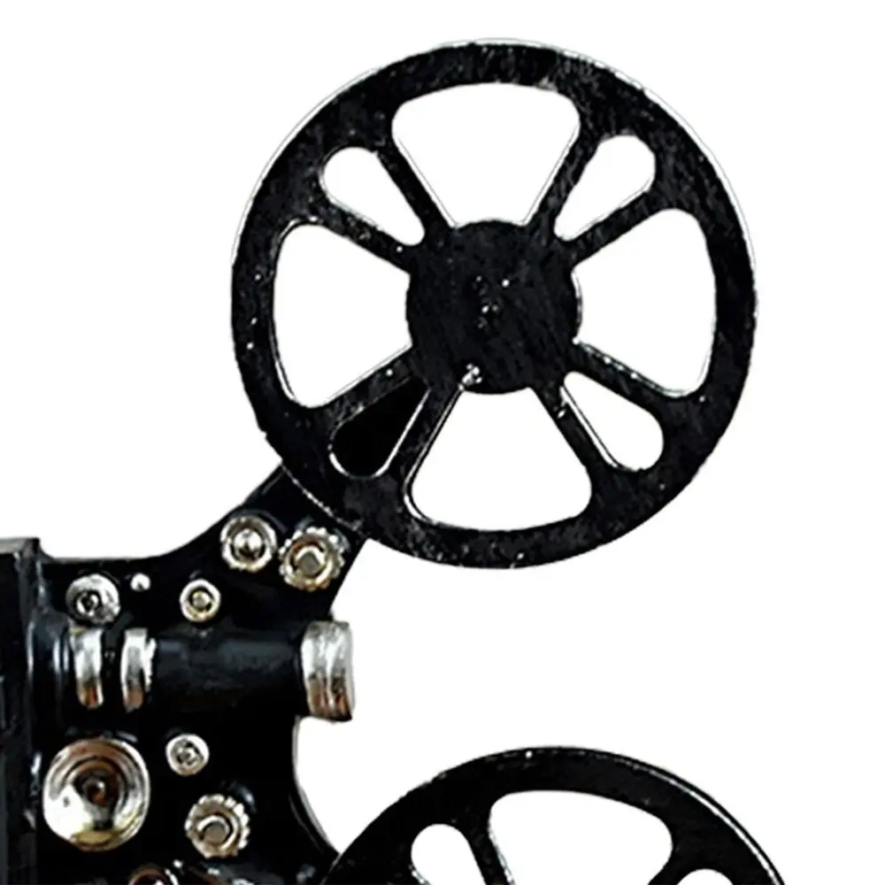 Resin Craft Movie Film Projector Sculpture Exquisite Handmade Cinema Projector Ornaments Lightweight Projector Model Photo Props