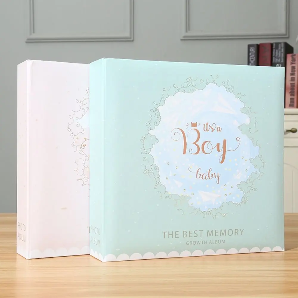 50 Page Baby Growth Photo Album 200 Photo Pockets High-capacity 6-inch Photo Album Writable Handcrafts Handwritten Photo Album